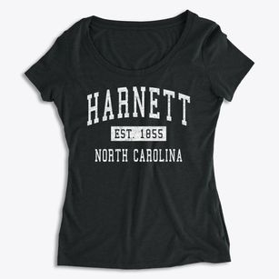 Harnett North Carolina Classic Established Women's Premium Scoop Neck