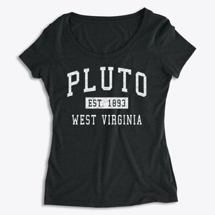 Pluto West Virginia Classic Established Women's Premium Scoop Neck