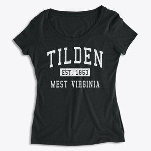 Tilden West Virginia Classic Established Women's Premium Scoop Neck
