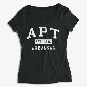 Apt Arkansas Classic Established Women's Premium Scoop Neck