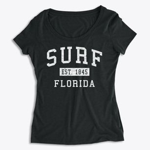 Surf Florida Classic Established Women's Premium Scoop Neck