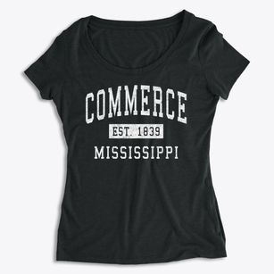 Commerce Mississippi Classic Established Women's Premium Scoop Neck