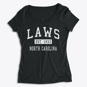 Laws North Carolina Classic Established Women's Premium Scoop Neck