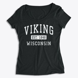 Viking Wisconsin Classic Established Women's Premium Scoop Neck