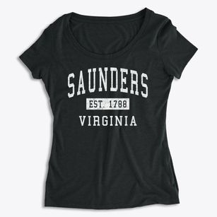 Saunders Virginia Classic Established Women's Premium Scoop Neck