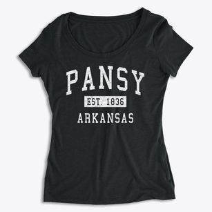 Pansy Arkansas Classic Established Women's Premium Scoop Neck