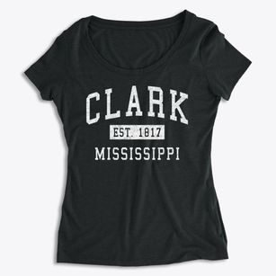 Clark Mississippi Classic Established Women's Premium Scoop Neck
