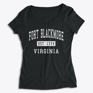 Fort Blackmore Virginia Classic Established Women's Premium Scoop Neck