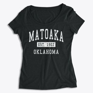 Matoaka Oklahoma Classic Established Women's Premium Scoop Neck