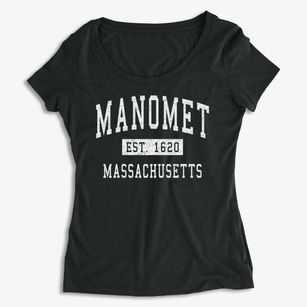 Manomet Massachusetts Classic Established Women's Premium Scoop Neck