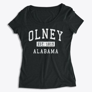Olney Alabama Classic Established Women's Premium Scoop Neck