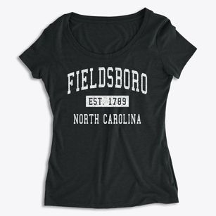 Fieldsboro North Carolina Classic Established Women's Premium Scoop Neck