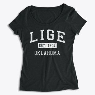 Lige Oklahoma Classic Established Women's Premium Scoop Neck