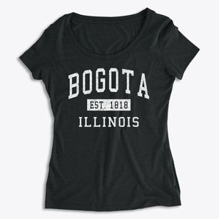Bogota Illinois Classic Established Women's Premium Scoop Neck