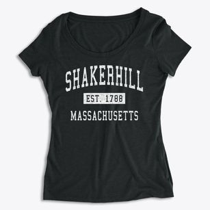 Shakerhill Massachusetts Classic Established Women's Premium Scoop Neck