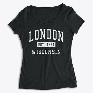 London Wisconsin Classic Established Women's Premium Scoop Neck