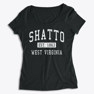 Shatto West Virginia Classic Established Women's Premium Scoop Neck