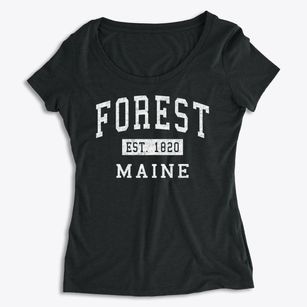 Forest Maine Classic Established Women's Premium Scoop Neck