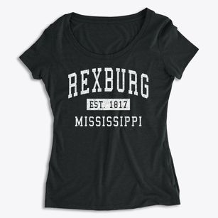Rexburg Mississippi Classic Established Women's Premium Scoop Neck