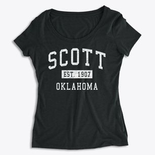 Scott Oklahoma Classic Established Women's Premium Scoop Neck