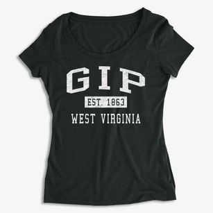 Gip West Virginia Classic Established Women's Premium Scoop Neck