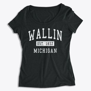 Wallin Michigan Classic Established Women's Premium Scoop Neck