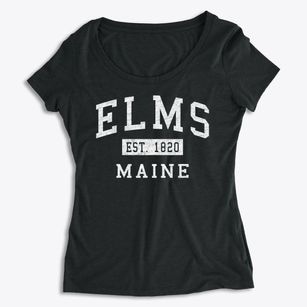 Elms Maine Classic Established Women's Premium Scoop Neck