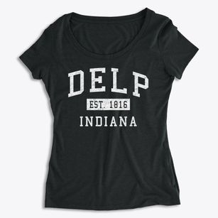 Delp Indiana Classic Established Women's Premium Scoop Neck