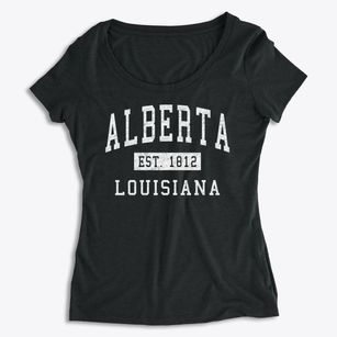 Alberta Louisiana Classic Established Women's Premium Scoop Neck