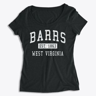 Barrs West Virginia Classic Established Women's Premium Scoop Neck