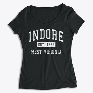 Indore West Virginia Classic Established Women's Premium Scoop Neck