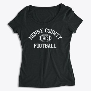 Henry County High School Classic Football Women's Premium Scoop Neck