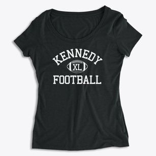 Kennedy Junior High School Classic Football Women's Premium Scoop Neck