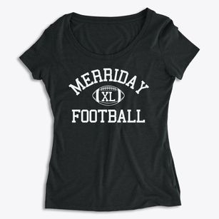 Merriday School Classic Football Women's Premium Scoop Neck