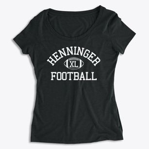 Henninger High School Classic Football Women's Premium Scoop Neck