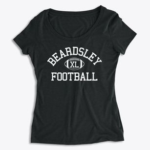 Beardsley Junior High School Classic Football Women's Premium Scoop Neck