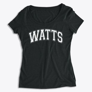 Watts Elementary School Varsity Arch Women's Premium Scoop Neck
