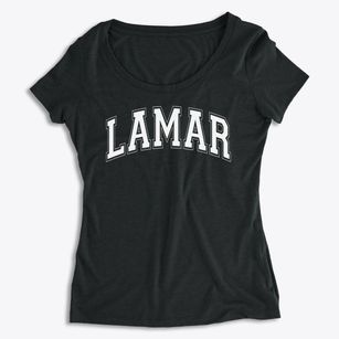 Lamar Middle School Varsity Arch Women's Premium Scoop Neck