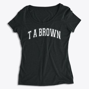T A Brown Elementary School Varsity Arch Women's Premium Scoop Neck