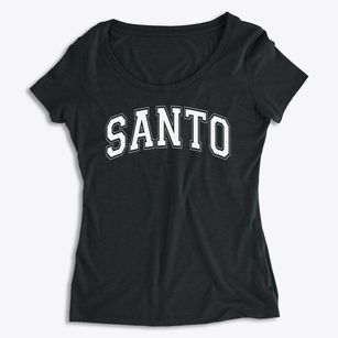 Santo School Varsity Arch Women's Premium Scoop Neck