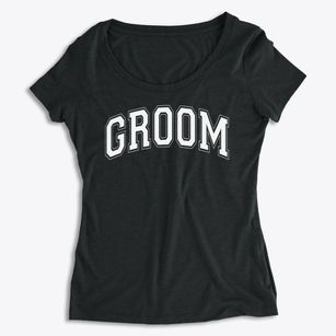 Groom High School Varsity Arch Women's Premium Scoop Neck