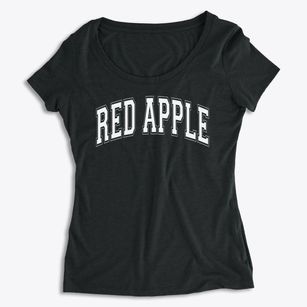 Red Apple Elementary School Varsity Arch Women's Premium Scoop Neck