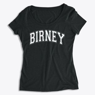 Birney Elementary School Varsity Arch Women's Premium Scoop Neck
