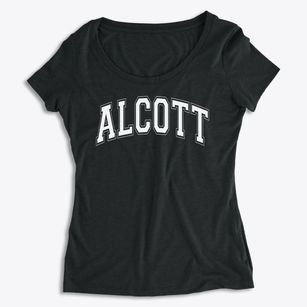 Alcott Elementary School Varsity Arch Women's Premium Scoop Neck