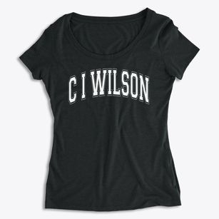 C I Wilson Academy Varsity Arch Women's Premium Scoop Neck