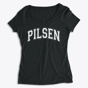 Pilsen Community Academy Varsity Arch Women's Premium Scoop Neck