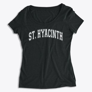 St Hyacinth Parish Varsity Arch Women's Premium Scoop Neck