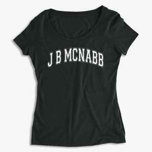 J B Mcnabb Middle School Varsity Arch Women's Premium Scoop Neck