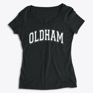 Oldham Christian Academy Varsity Arch Women's Premium Scoop Neck