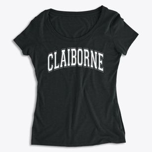 Claiborne Christian School Varsity Arch Women's Premium Scoop Neck
